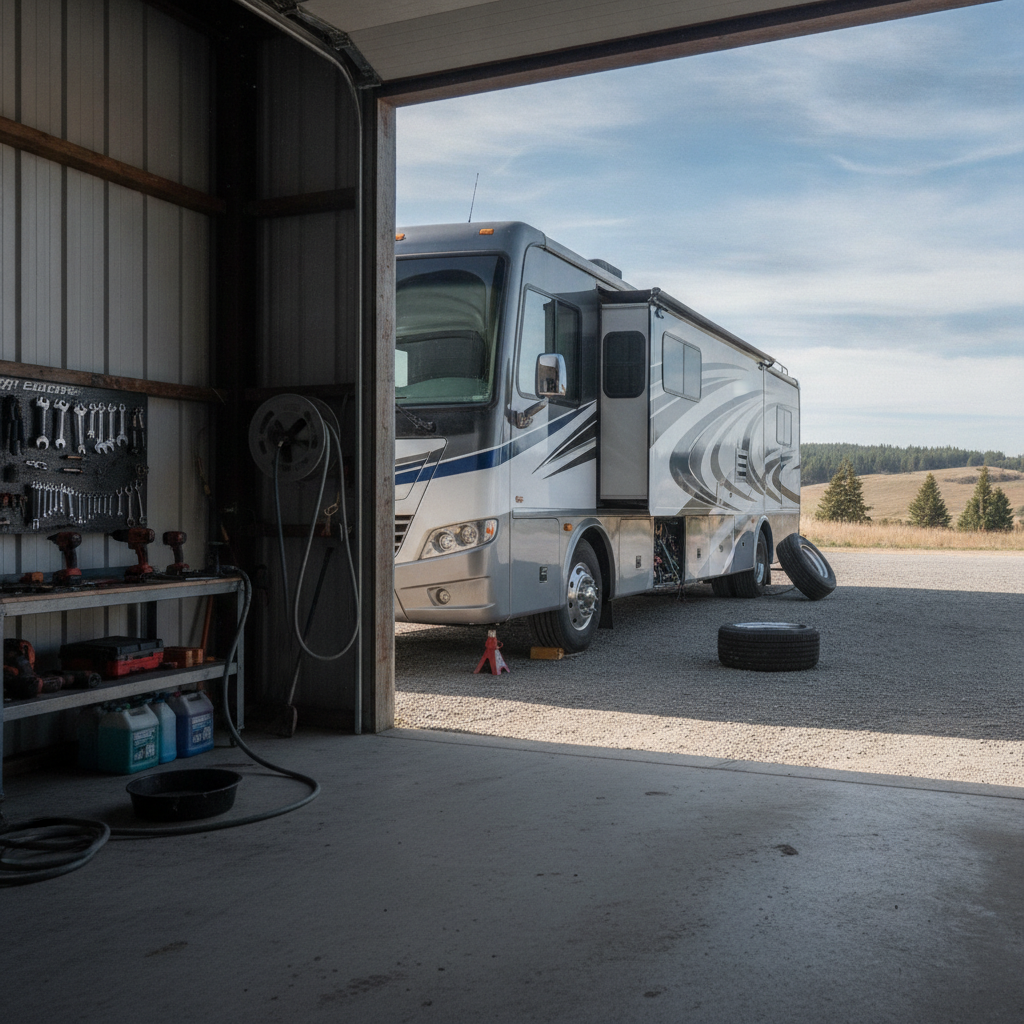 RV Maintenance - no people or no text