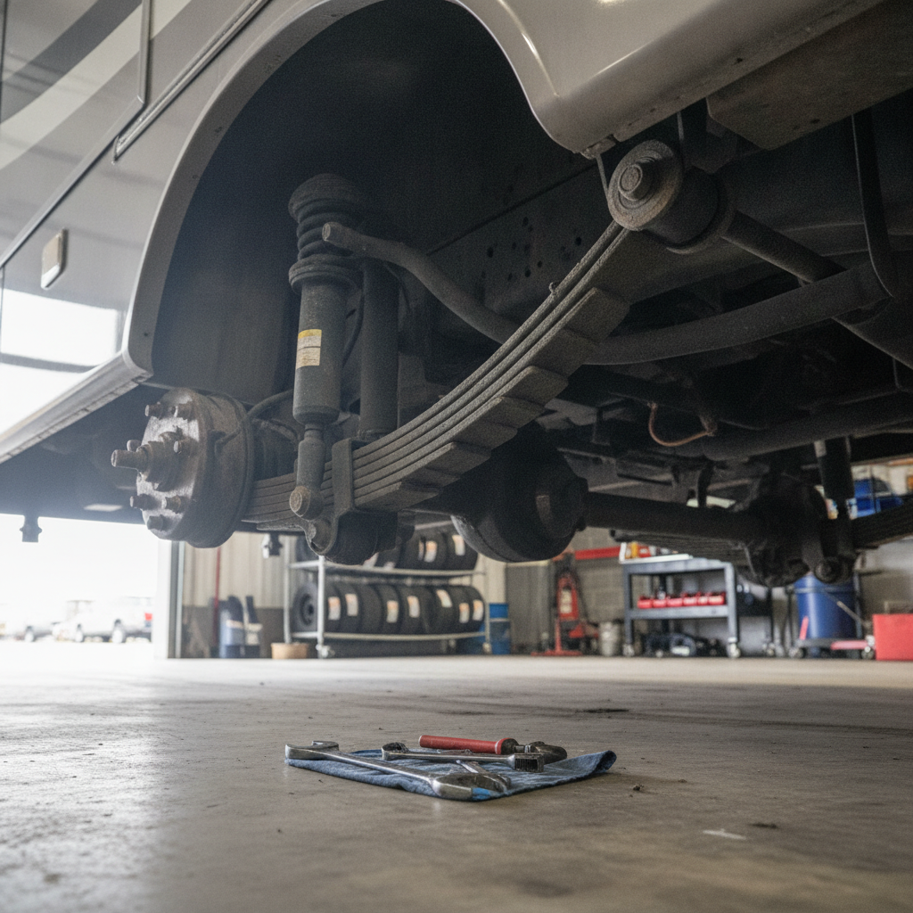 RV Suspension Repair  - no people or no text